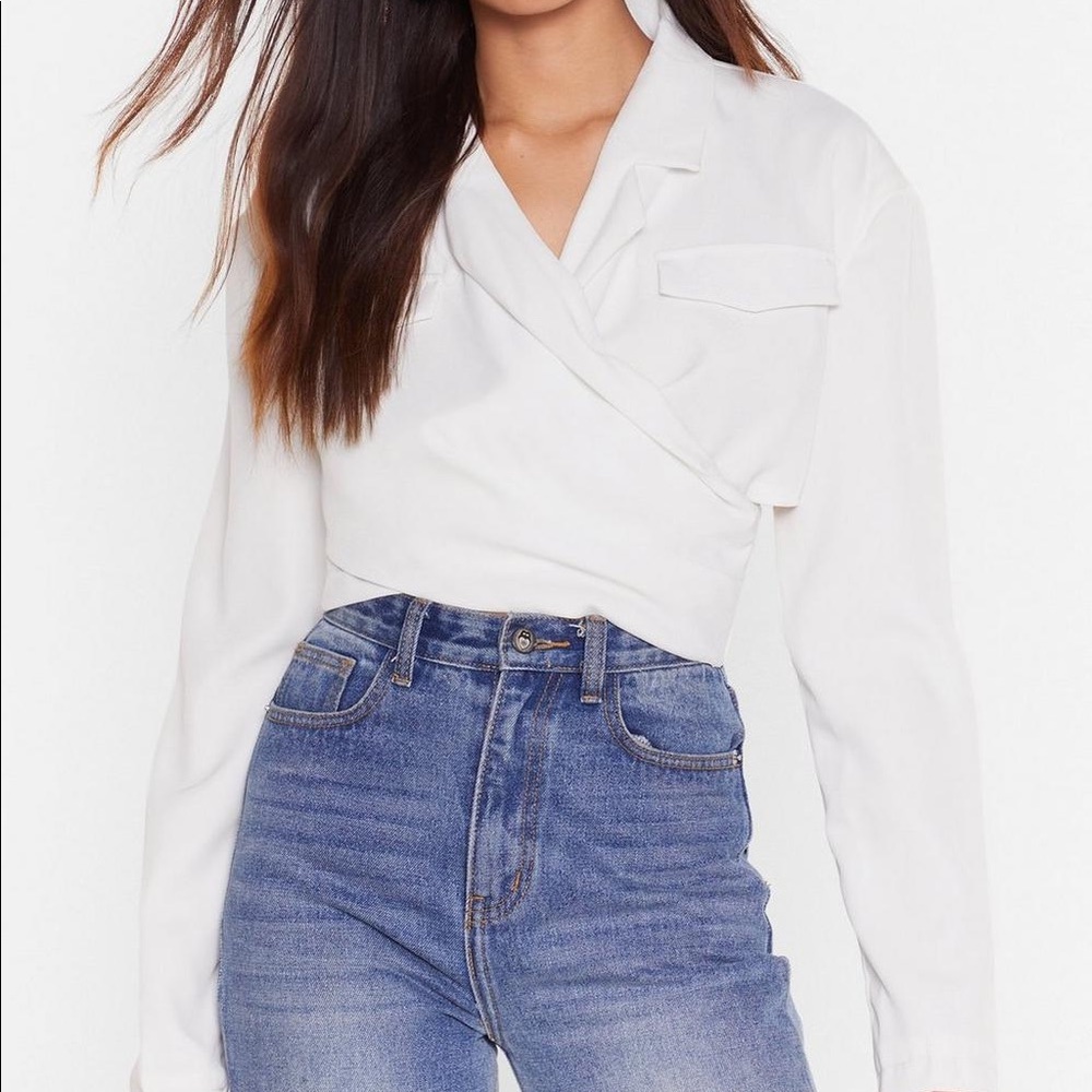 Cut Out Crop Blazer